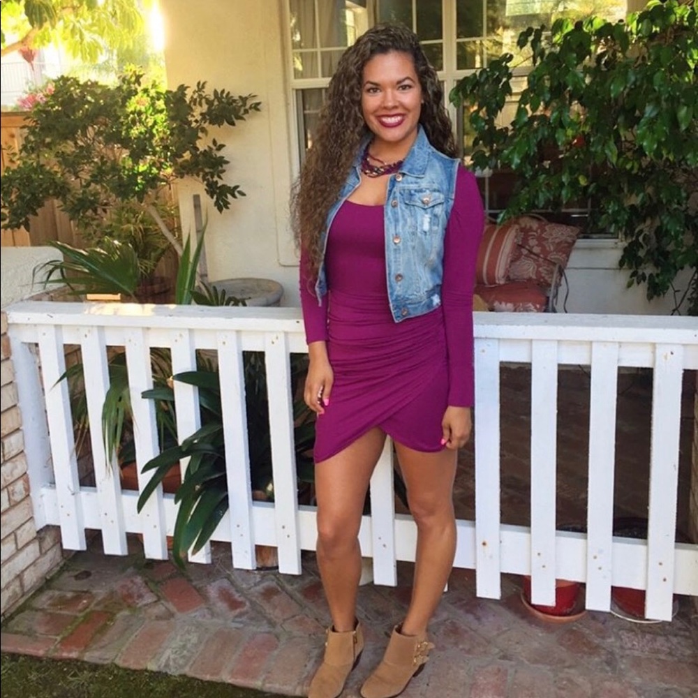 Long sleeve sweater dress